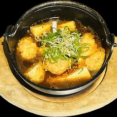 鶏つくねの麻婆豆富