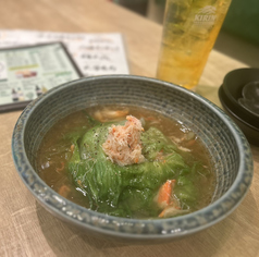 レタスのかにあんかけ