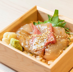 胡麻カンパチ丼　枡