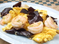 料理メニュー写真 海老と卵とキクラゲの炒め