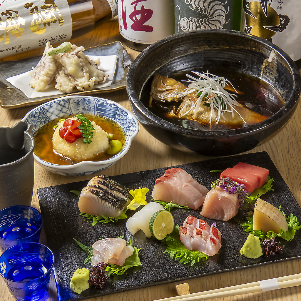 【個室で愉しむ】120分飲み放題付きの「旬を愉しむ店主おまかせ大道会席コース」を料金別でご用意！