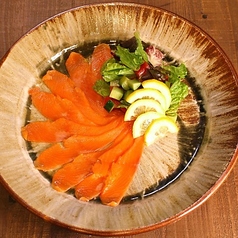 活鮮スモークサーモンのカルパッチョ～トリュフソース～