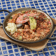 シーフードパエリア