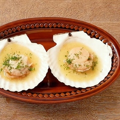 大きなホタテの鉄板焼~バターソース仕立て~