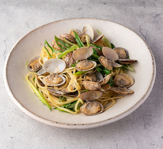 あさりと九条ネギのボンゴレビアンコ