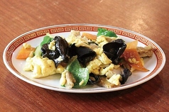 キクラゲと卵の炒め物