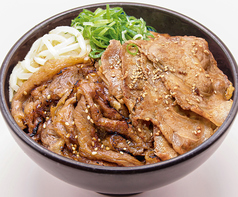 牛カルビ&豚ロース丼