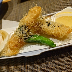 白身魚のカダイフ揚げ