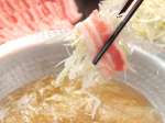 【人気のねぎ豚しゃぶ】鹿児島の豚をたっぷり白髪葱と共に！蕎麦つゆ、くるみダレから選択