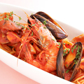 料理メニュー写真 漁師風魚介のトマトソース スパゲッティ