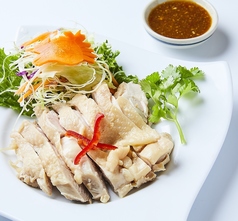 蒸し鶏特製ソースかけ「ガイ・ヌン (Gai Neung)」