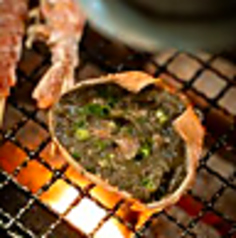 蟹味噌の甲羅焼き