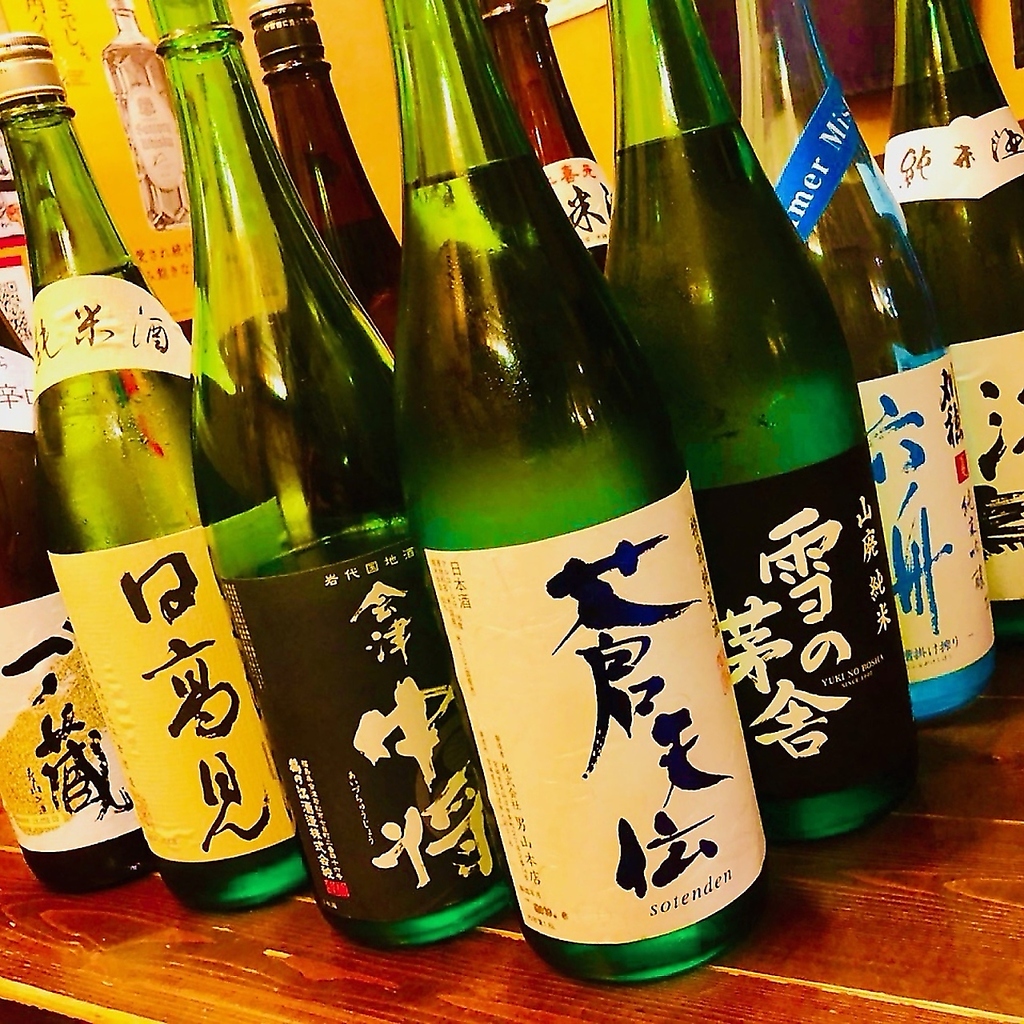 自慢の純米酒飲み放題！！東北６県のお酒が飲み放題。