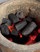 ホルモンは炭火が1番！国産の高品質オガ備長炭を使用♪