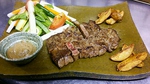 【宮崎牛赤身ステーキ】宮崎牛モモ肉の赤身ステーキ。単品やコースで提供いたします。