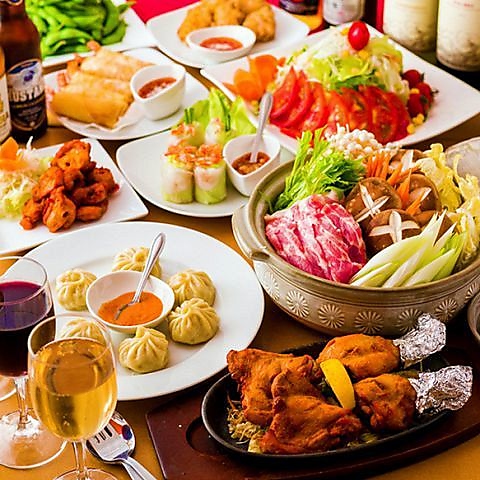 本格アジアン料理が充実のラインナップで楽しめる◎大満足の本場の味！