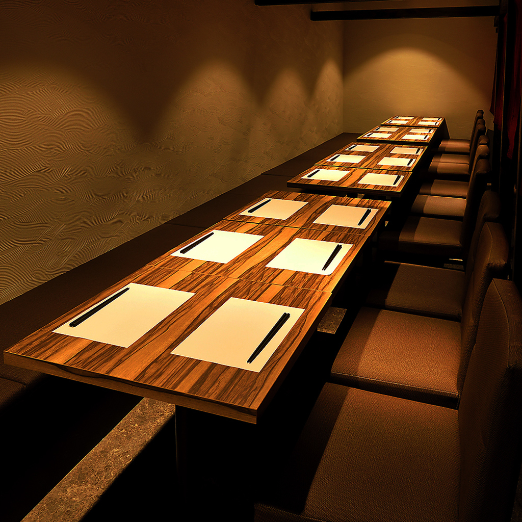 個室を多数完備！2名様～個室でご案内いたします。