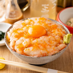 赤海老かやく丼［小鉢付き］