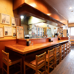 カウンター席です。