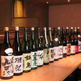 豊富な日本酒のラインナップで日本酒をあんまり飲んだことの無い方～日本酒が好きなお客様まで創作料理とのマリアージュを楽しめる。