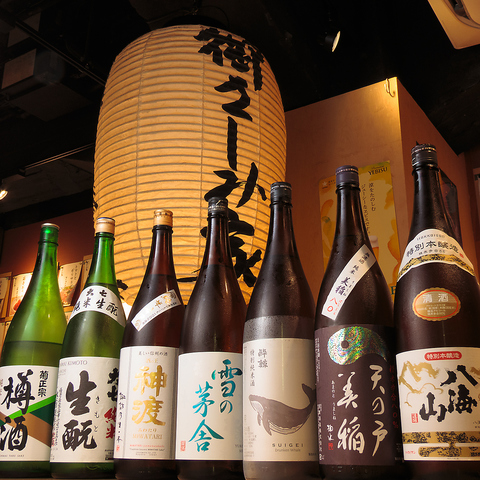 全国各地より選りすぐりの日本酒をご用意！こだわりの純米酒も♪
