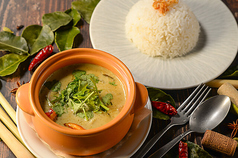 鶏肉と茄子のグリーンカレー