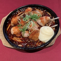 牛ホルモン鉄板焼き/山芋とろろ鉄板焼き/鶏塩だれレモン鉄板焼き