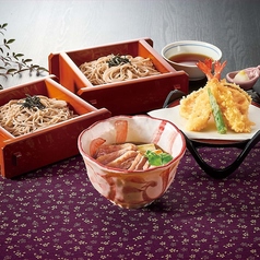 天ぷら鴨汁ざるそば(二段)