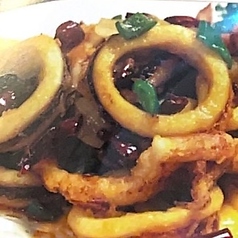 イカの四川風炒め