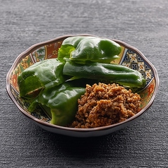 坦々ミンチのパリパリピーマン