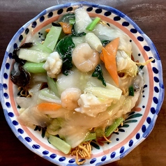 五目カタ焼きそば/海鮮カタ焼きそば