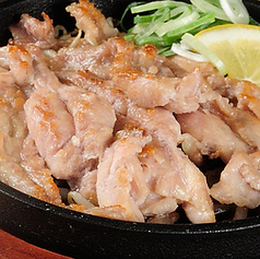 鶏せせり鉄板焼き-柚子胡椒添え-