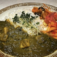 鶏とほうれん草サググリーンカレー