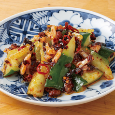 冷やし胡瓜のピリカラ