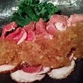 料理メニュー写真 【おすすめ】ラムのたたき　林檎のソース