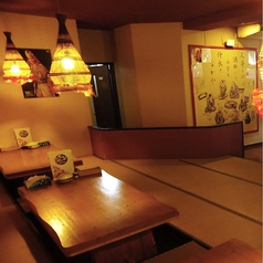 沖縄料理を満喫できる、ゆったりとした空間。