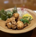 料理メニュー写真&nbsp;蛸の唐揚げ 抹茶塩で