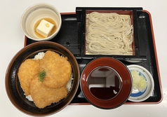 タレカツ丼とへぎそばをセットで！