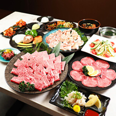 鶴橋焼肉 韓国料理 蘭のコース写真