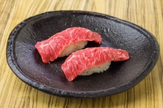 牛ハラミ寿司/和牛赤身寿司/飛騨牛霜ふり　