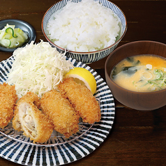 大粒カキフライ定食