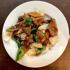 牛肉オイスターソース炒め