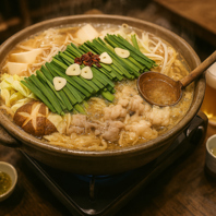 旨味あふれる〆まで楽しむ自慢noもつ鍋◎