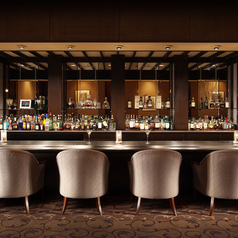 ゆっくりとお酒を愉しむカウンター席。