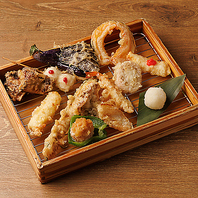 コースでも寿司・天ぷら・海鮮を豪華にラインナップ