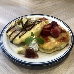 イチゴ＆バナナパンケーキ