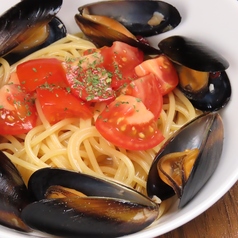 ムール貝のトマトパスタ