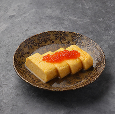 自家製出汁かけ だしまき いくらがけ