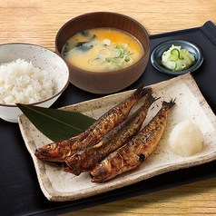 国産いわし丸干し定食