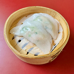 エビとニラの蒸し餃子